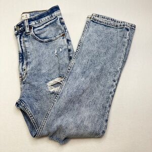 Abercrombie & Fitch Light Blue Ankle Jeans